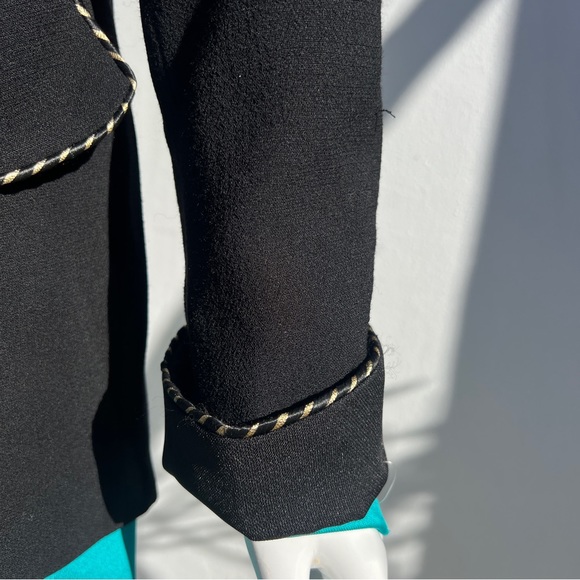 80’s Gold Statement Button Black Blazer - Picture 7 of 15